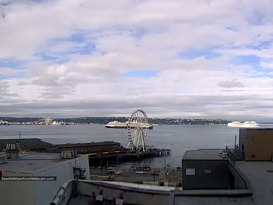 Seattle Waterfront webcam from July 17 2021